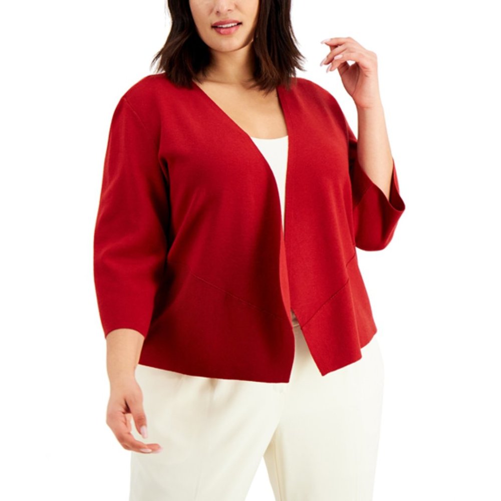 NEW Alfani Plus Cozy Open-Front Cardigan 2X